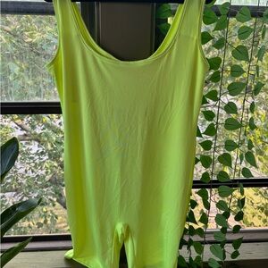 Neon Yellow Sleeveless Bodysuit